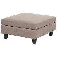 OTTOMANE Stoff Braun Unstad - Braun, Textil (76/39/76cm) - Beliani