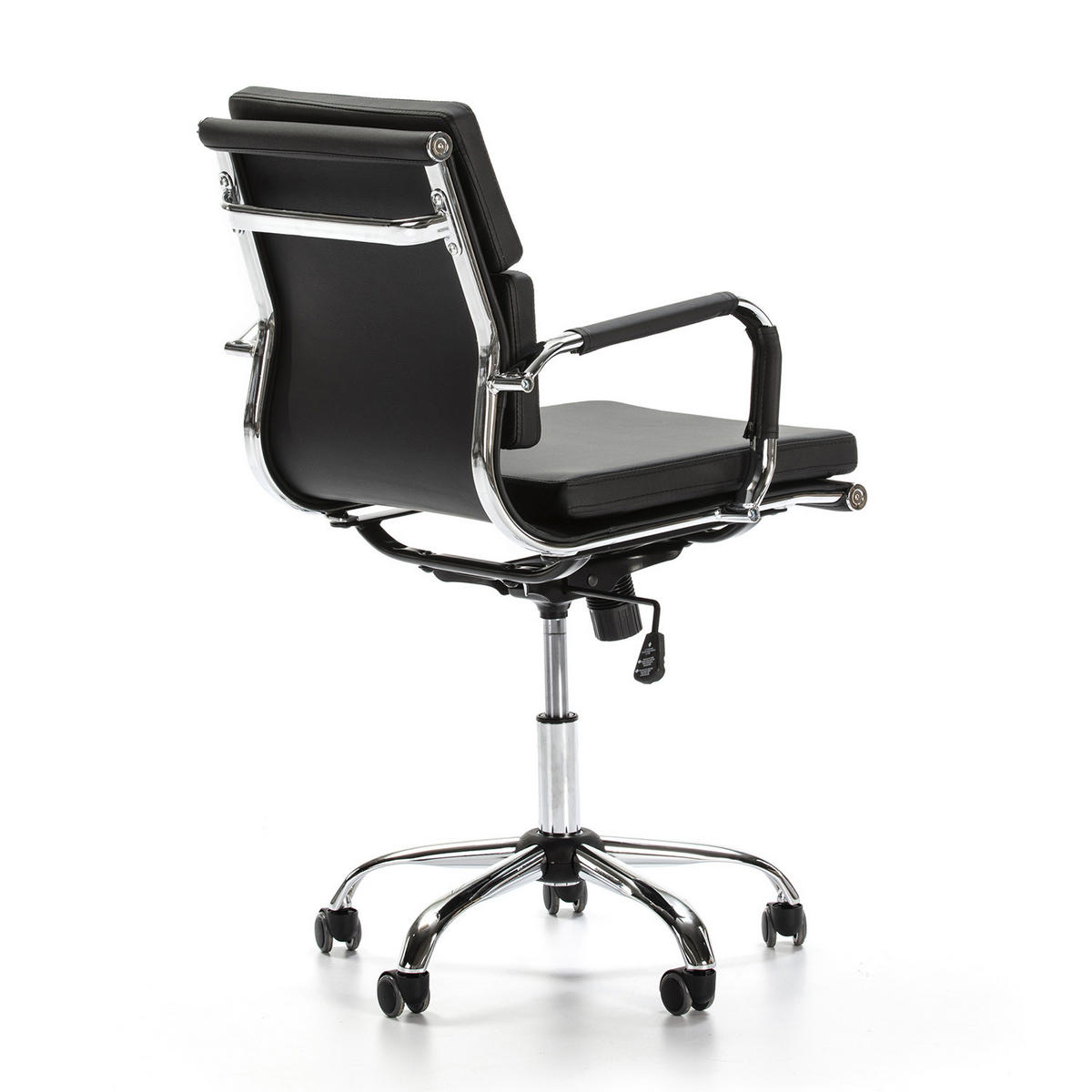 SCAUN ROTATIV Fenix cu funcție de pat, negru - negru, blană (63/95/55cm) - VS Venta-stock