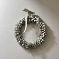 TROCKENBLUMEN Bakulikranz dünn Beige - Beige, Naturmaterialien (3cm)