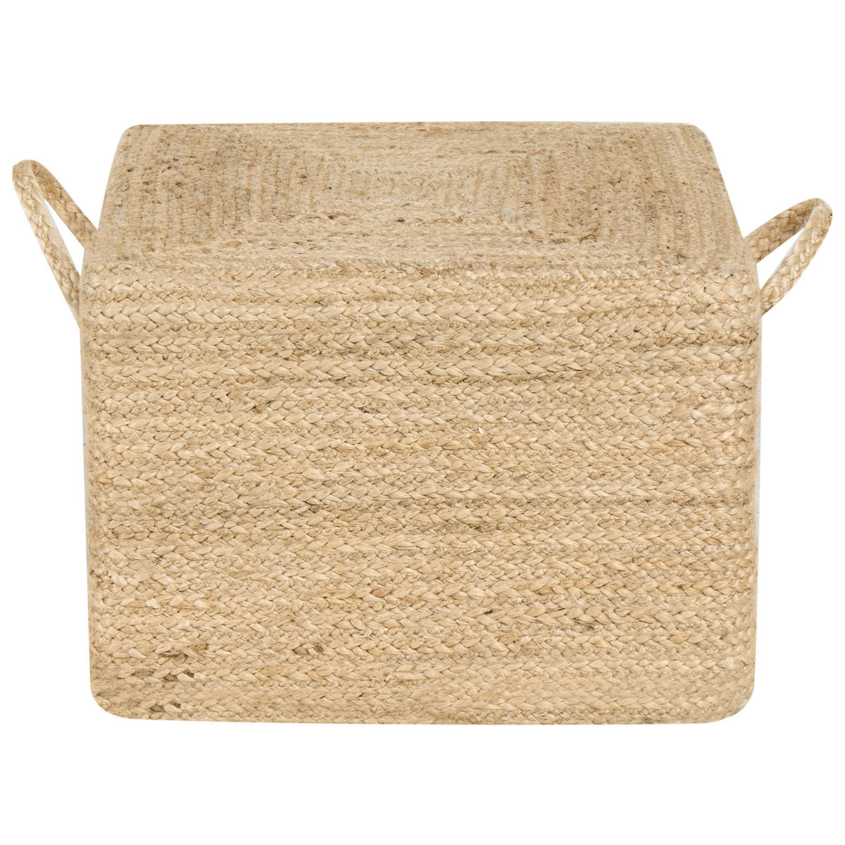 PUF Juta Přírodní Dhadar - přírodní, textil (45/30/45cm) - Beliani