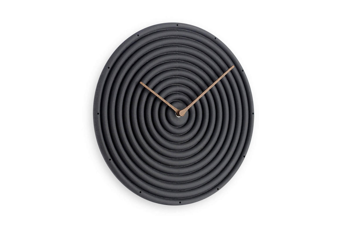 WANDUHR Design Schwarz 29/29 cm - Schwarz, Holzwerkstoff (0.5/29.2/1cm) - ONZENO