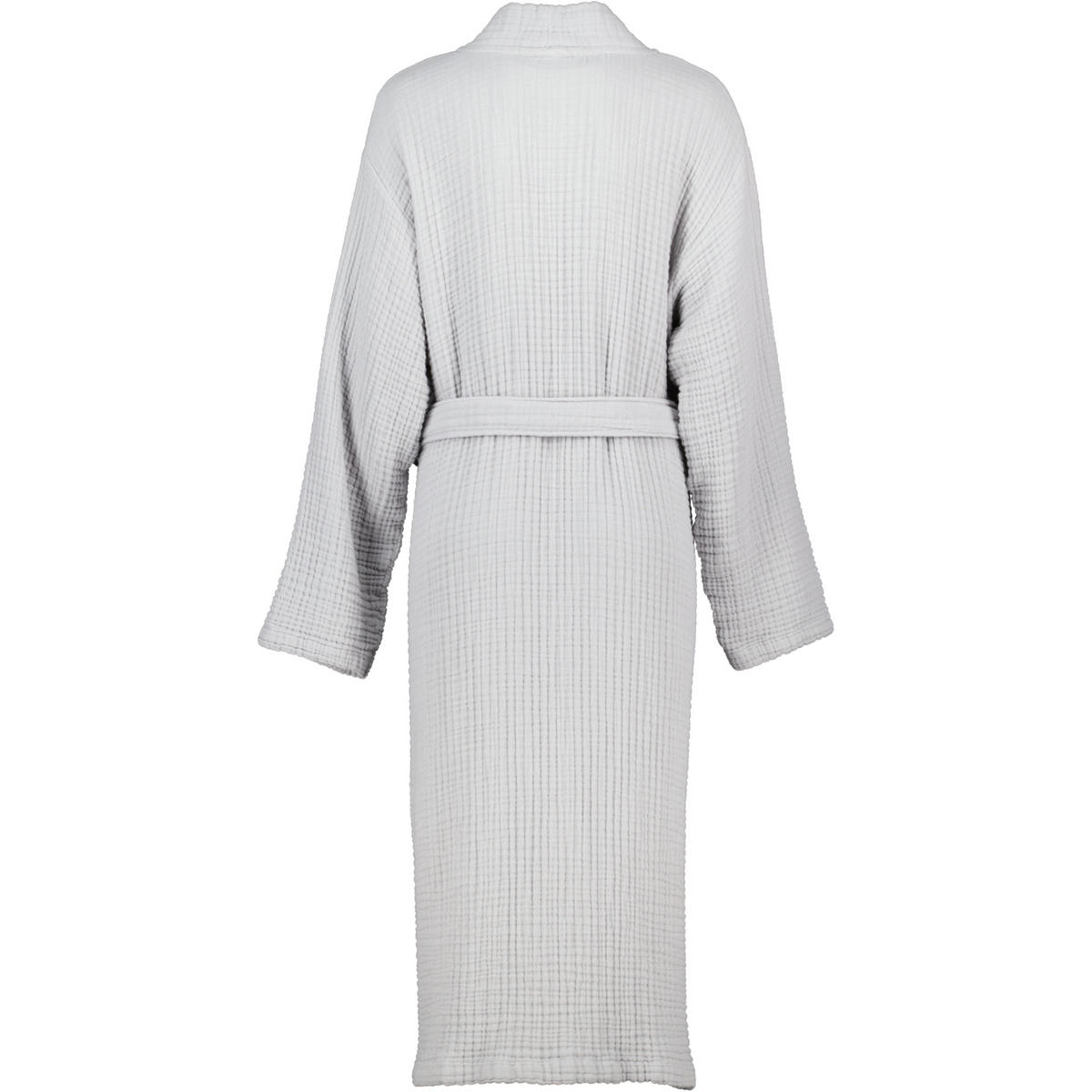 BADEMANTEL DAMEN KIMONO MUSSELIN 838 KREIDE - 70 - Grau, Textil (L/XLnull) - Cawoe