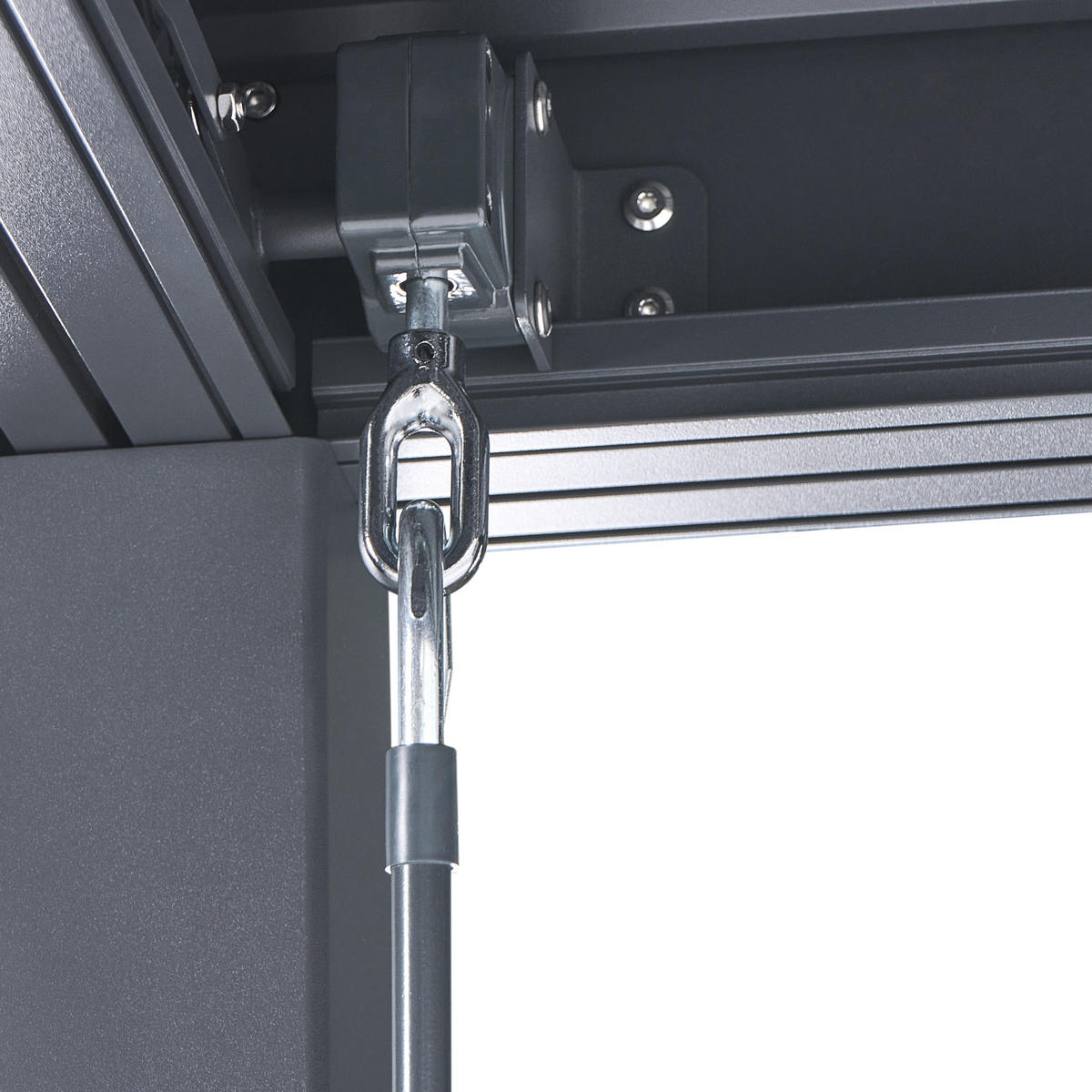 ZAHRADNÍ PERGOLA Černá Forno II - černá, kov (296/225/296cm) - Beliani