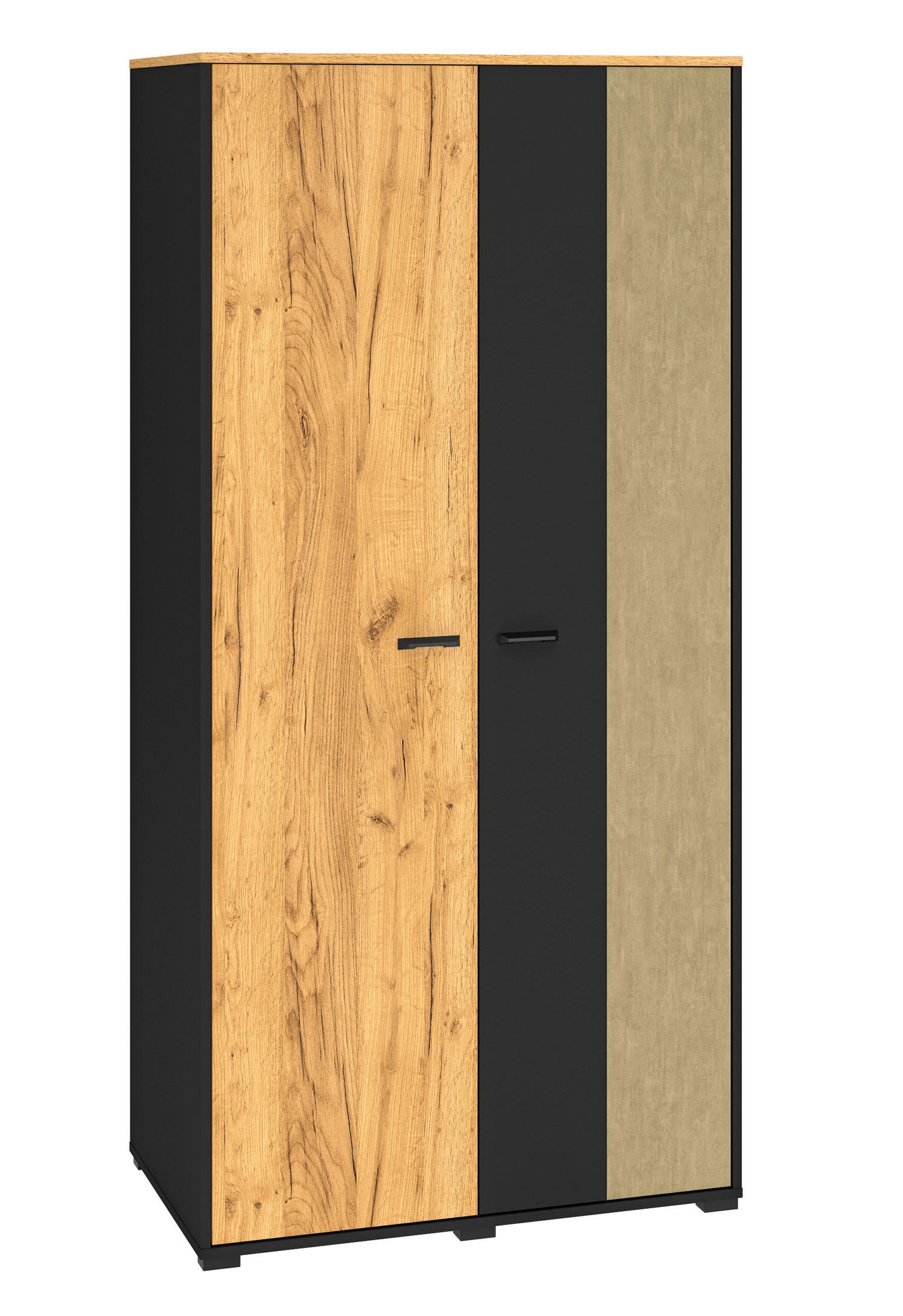 Feldmann-Wohnen Kleiderschrank Braun 92x55x190 cm