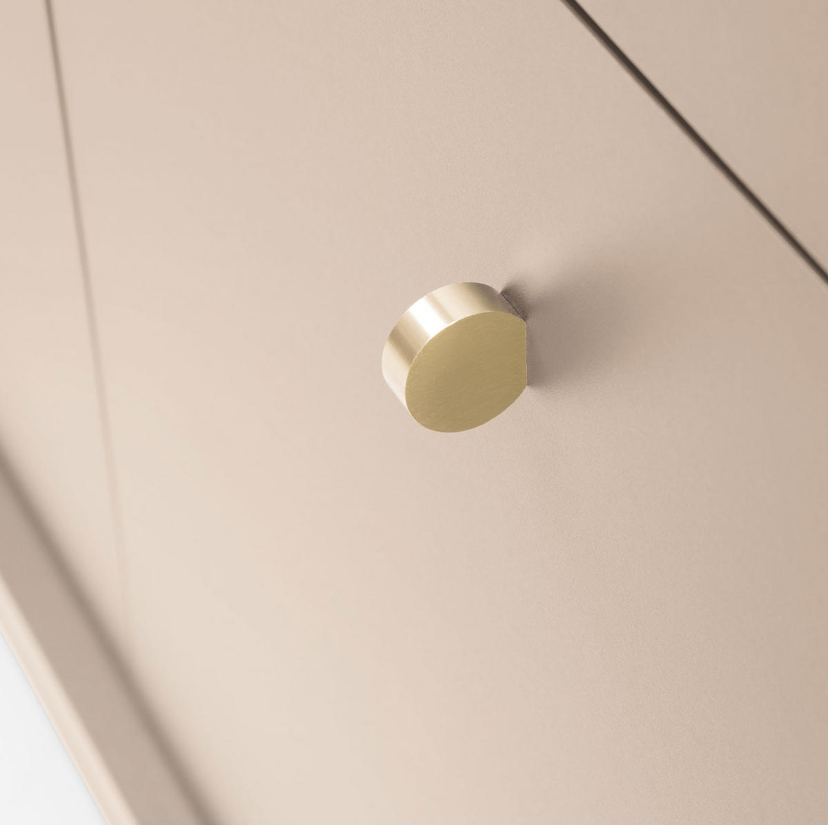 SIDEBOARD Mono beige / schwarz 153 / 39 / 83cm - Beige/Schwarz, Holz/Holzwerkstoff (153/83/39cm) - Feldmann-Wohnen