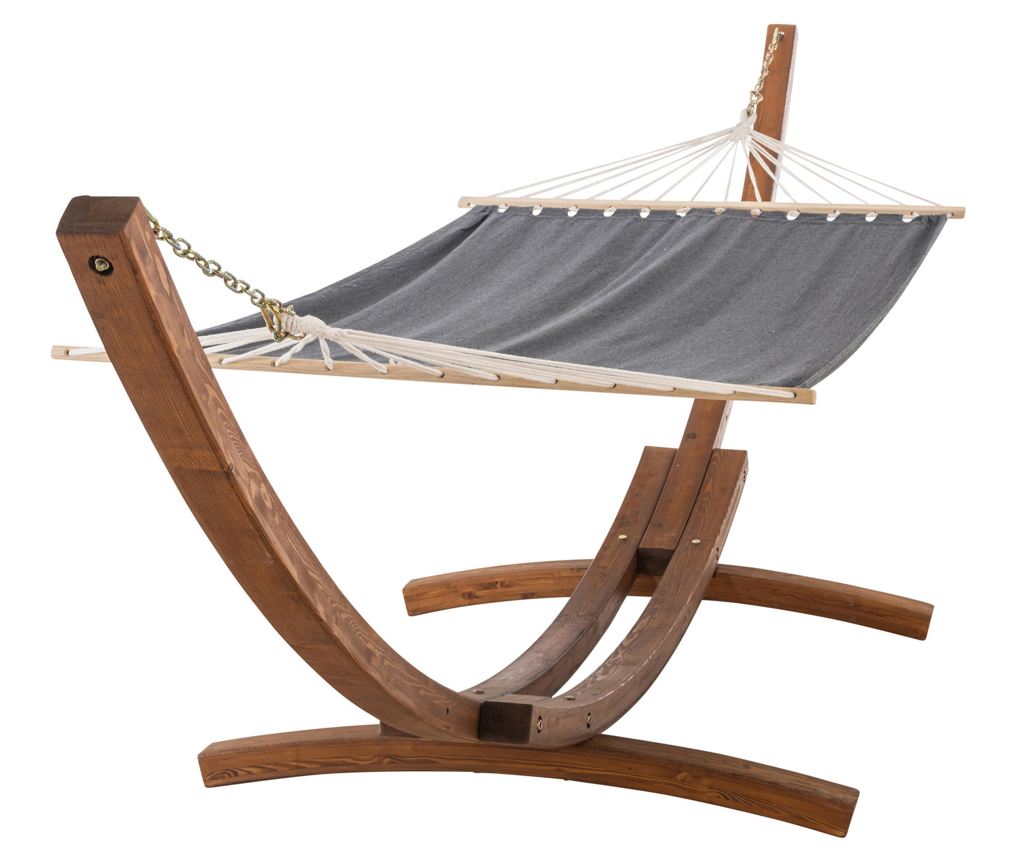 HÄNGEMATTE Stoff Grau - Grau, Textil (120/107/400cm) - CLP