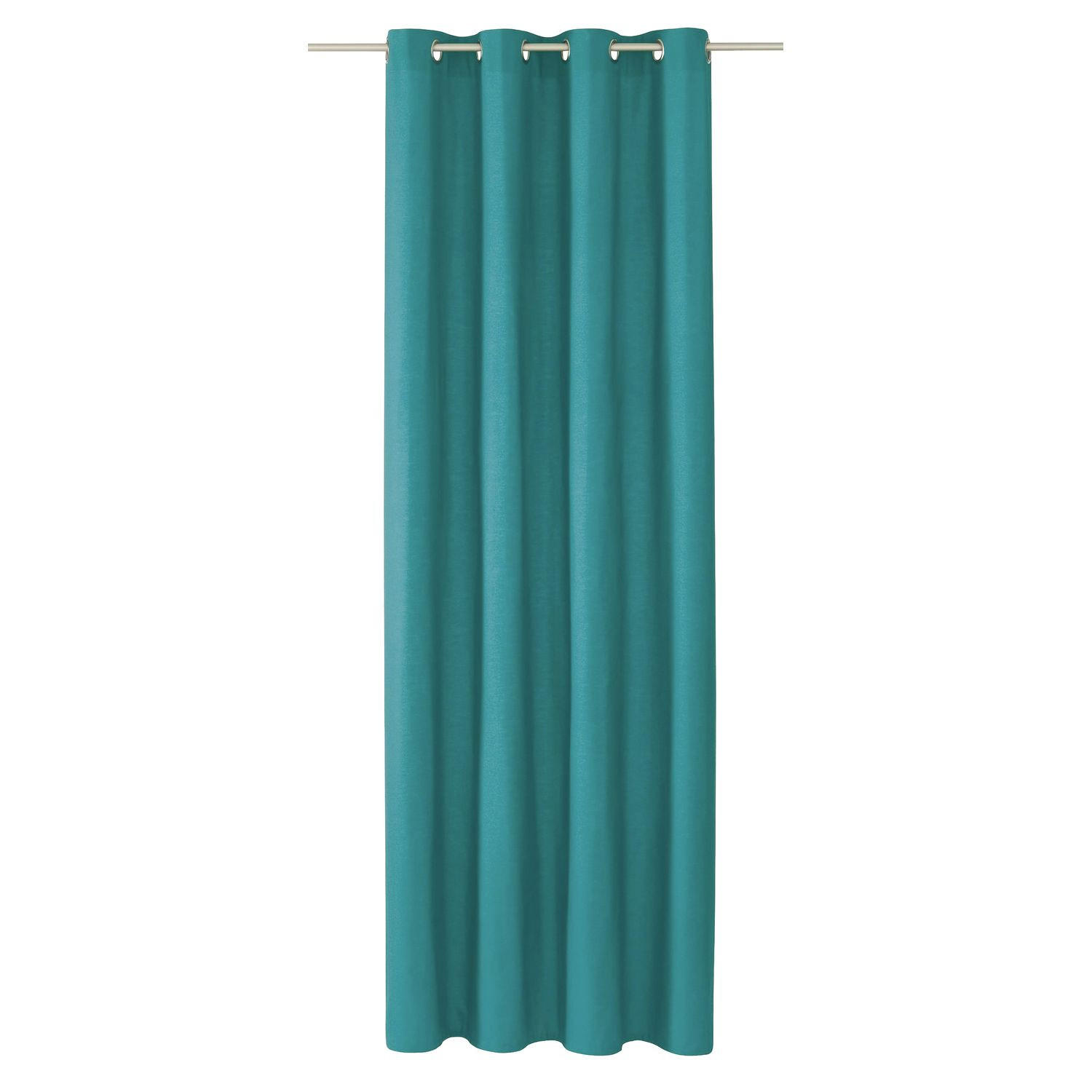 ÖSENVORHANG DOVE Blickdicht - Blau, Textil (140/0.5/245cm) - Tom Tailor