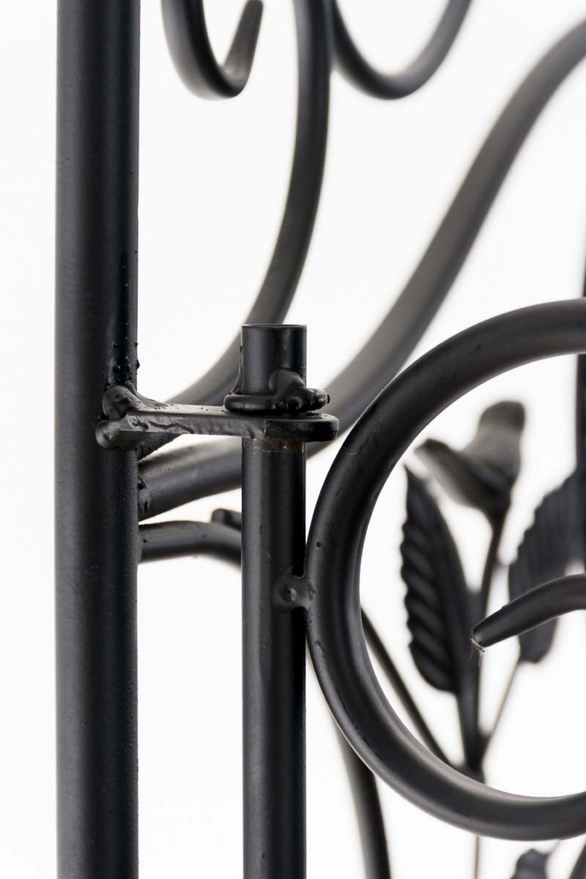 STANDREGAL Florenz schwarz - Schwarz, Metall (66/175/32cm) - TPFGarden