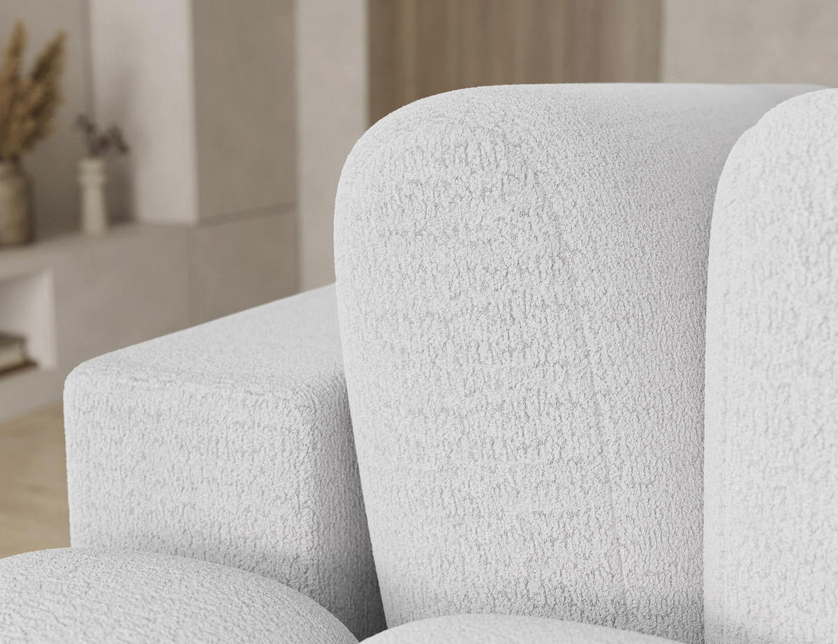 ECKSOFA COZION L-Form mit Schlaffunktion & Bettkasten – Modernes 3-Sitzer Sofa, HR-Kaltschaum, Wellenfederung, 267 × 165 cm - Schwarz/Weiß, Kunststoff (165/267cm) - Wohnideebilder