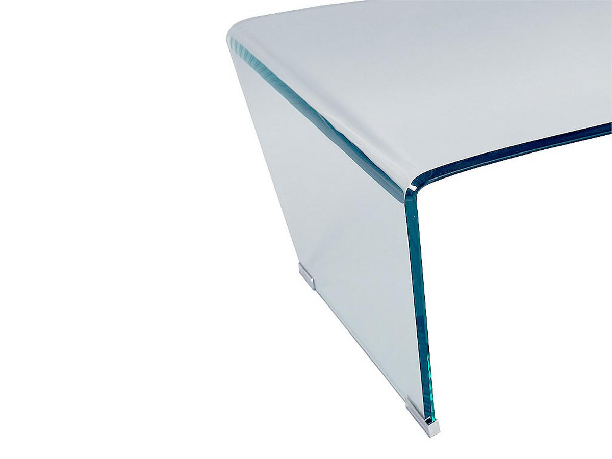 COUCHTISCH - Sicherheitsglas - SUZANA - Transparent, Glas (120/60/40cm) - Vente-Unique