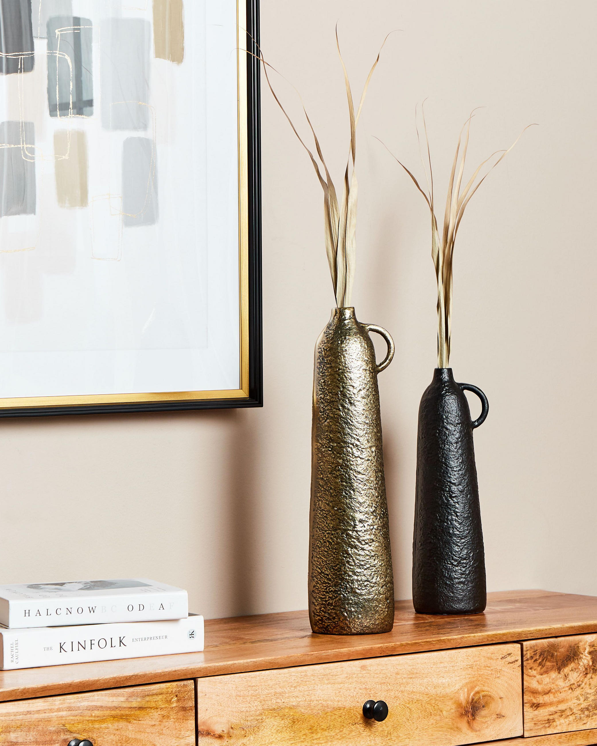 Thumbnail - Beliani Dekovase, Messing, Metall, 40 cm, Dekoration, Vasen, Metallvasen