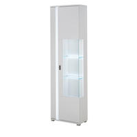 VITRINE weiß matt, Vitrinenschrank inklusive Frontbeleuchtung 55 x 200 cm - Weiß, Holzwerkstoff (55/200/35cm) - Furn.Design