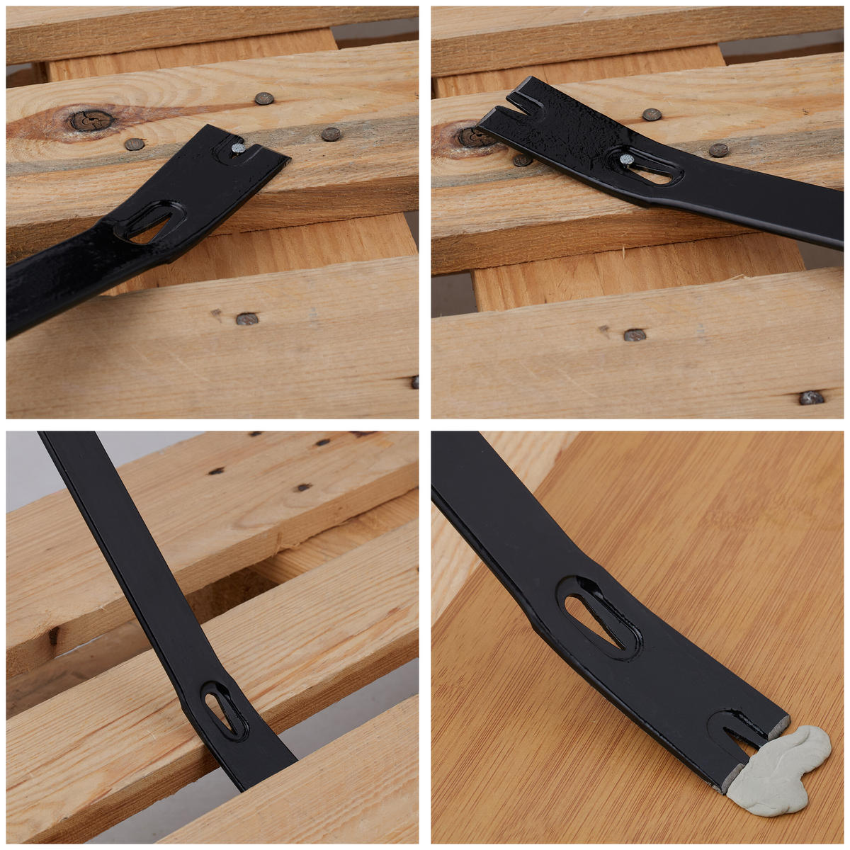 2-TLG.BRECHEISEN-SET - Schwarz, Metall (1.5/45/2.5cm) - Relaxdays