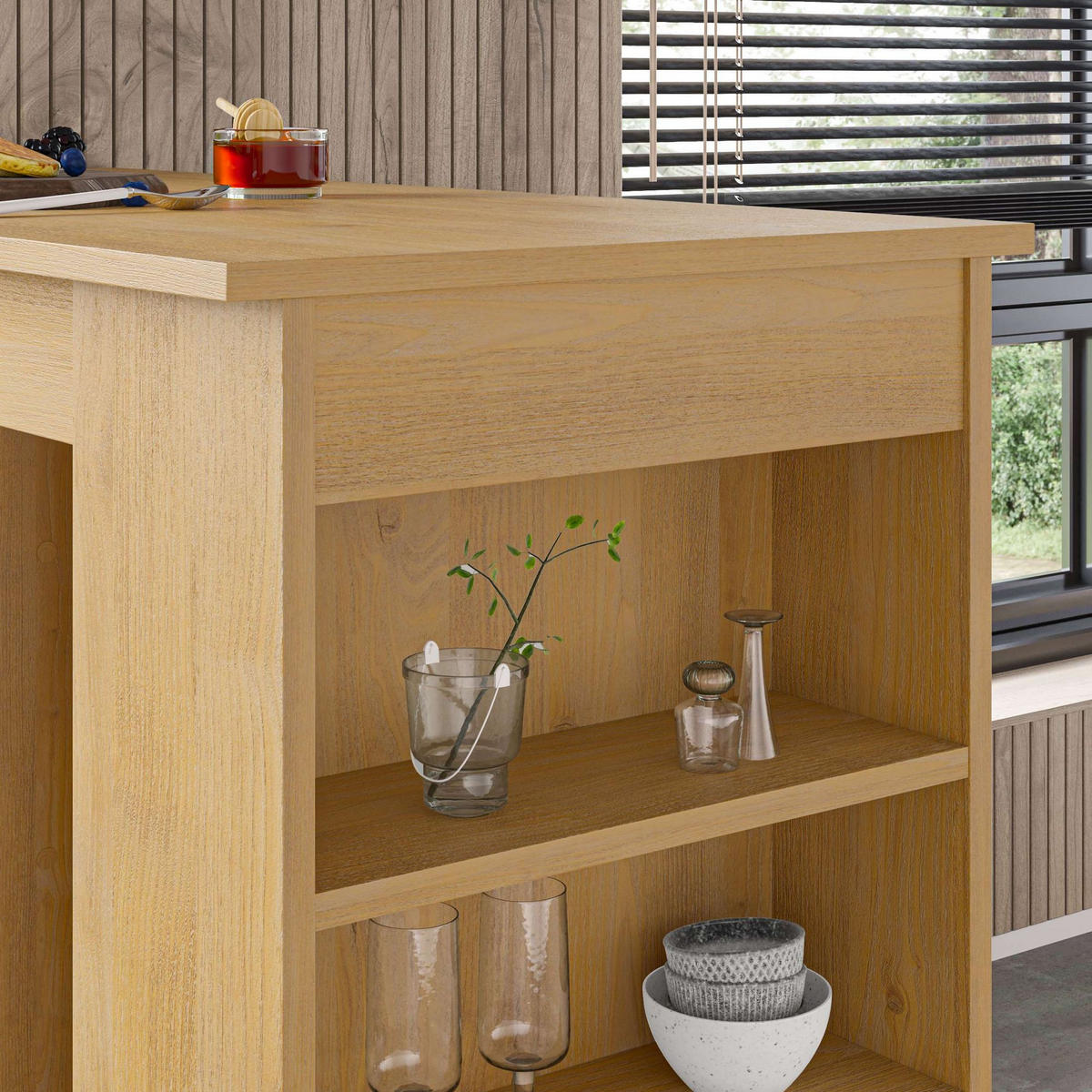 ESSTISCH swallow Braun - Braun, Holz (117/54/102cm) - Habitat Garten