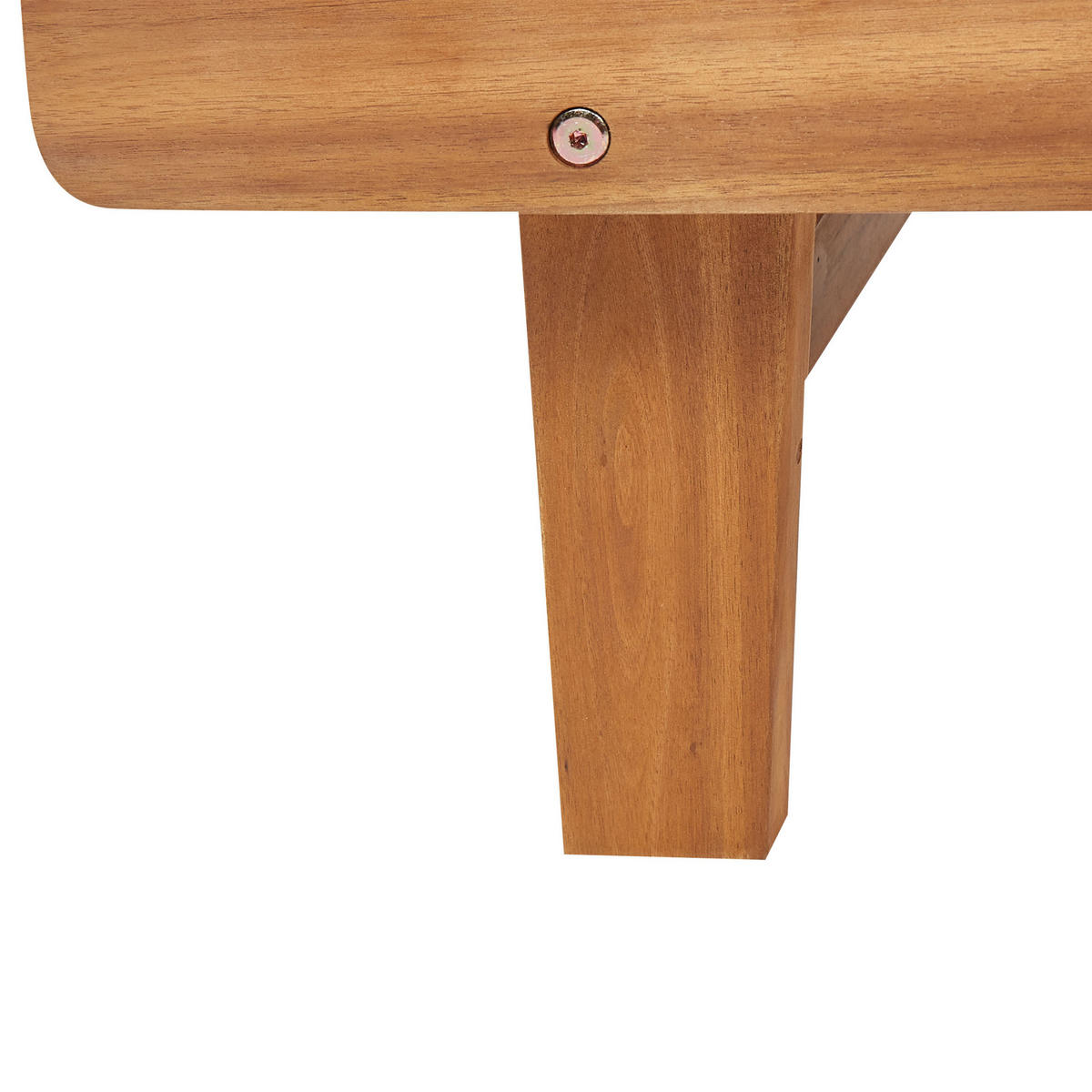 GARTENLIEGE hellbraun Pietralunga - Hellbraun, Holz (70/67/197cm) - Beliani