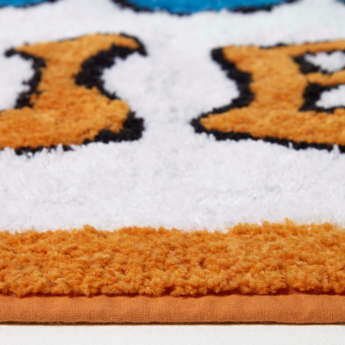 BADEMATTE Good Vibes 50/80 cm, 100% Baumwolle - Orange, Textil (50/80cm) - Homescapes