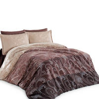 BETTWÄSCHE 5-teilig 200/200 cm EBRULI - Braun, Textil (200/200cm) - ROLFNERS