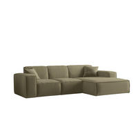 ECKSOFA Ottom Celes Premium Opera Velvet - Olivgrün, Holzwerkstoff/Textil (266/165cm) - Fun Möbel