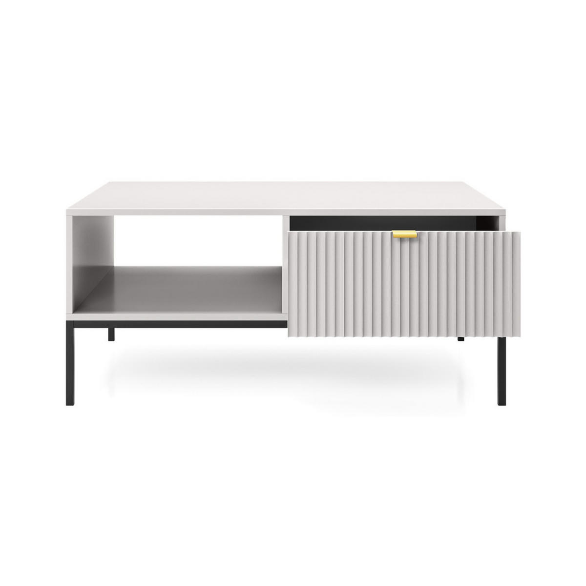 COUCHTISCH GRAU - Schwarz/Grau, Holzwerkstoff (68/104/48cm) - FURNLUX
