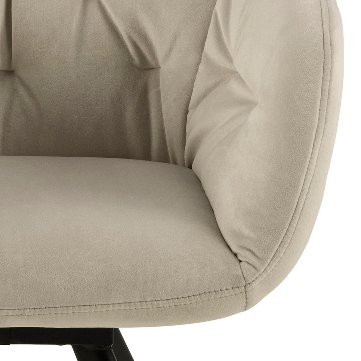 ARMLEHNSTUHL velours braun - Braun, Holzwerkstoff (58/82/62cm) - ebuy24