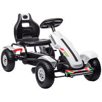TRETKART DE-13018 verstellbarer Sitz Weiß/Schwarz - Weiß, Kunststoff (121/58/61cm) - ComfortXL