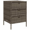GARTENSCHRANK Grau 55x59x80 cm Poly Rattan - Grau, Kunststoff (55/80/59cm) - furnicato