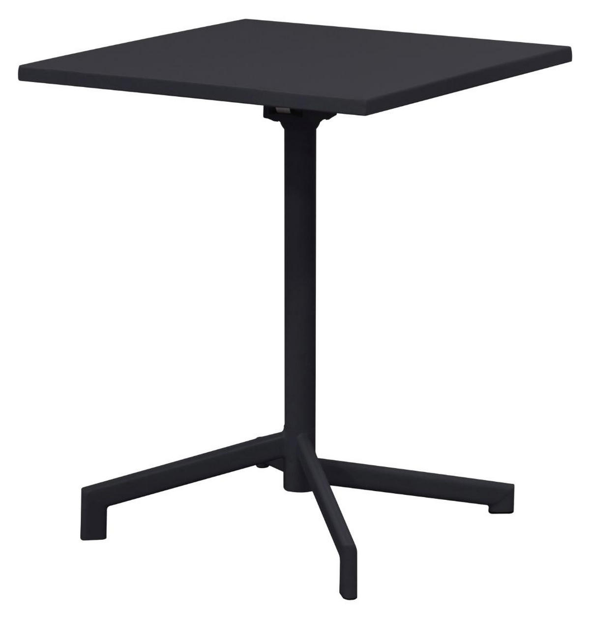 CAFÉTISCH, Adam, Schwarz, Stahl, 60 x 60 x 73 cm - Schwarz, Metall (60/60/73cm) - ebuy24