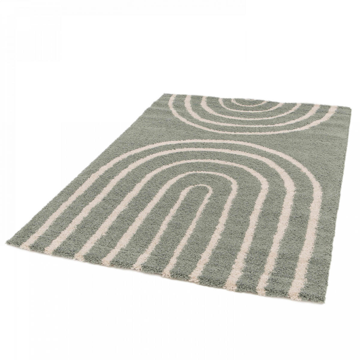 TEPPICH, 100 x 150 cm, Grün - Grün, Textil (150/100cm) - Oviala