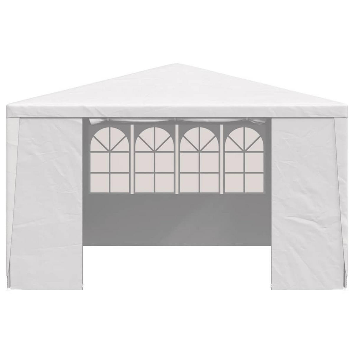 PROFI-PARTYZELT Mit Seitenwänden 4/4 M Weiss 90 G/M² - Weiß, Kunststoff (400/275/400cm) - vidaXL