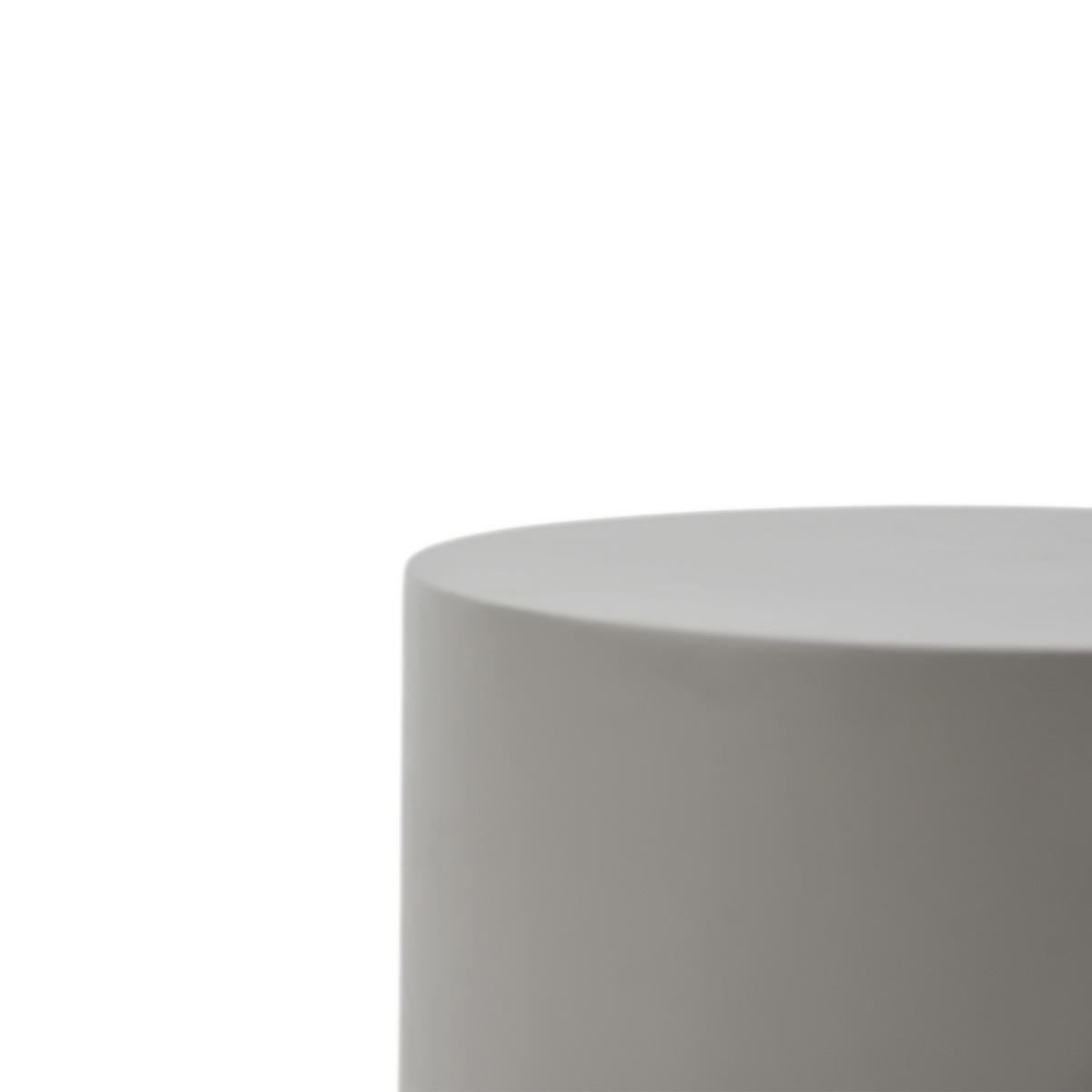 BEISTELLTISCH ROME Rund Groß Zementoptik 45 x 45 x 51 cm - Grau, Naturmaterialien (45/45/51cm) - Elementi