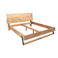 BETT AMAZONAS Akazie Natur 180x200cm - Braun, Holz/Metall - riess-ambiente