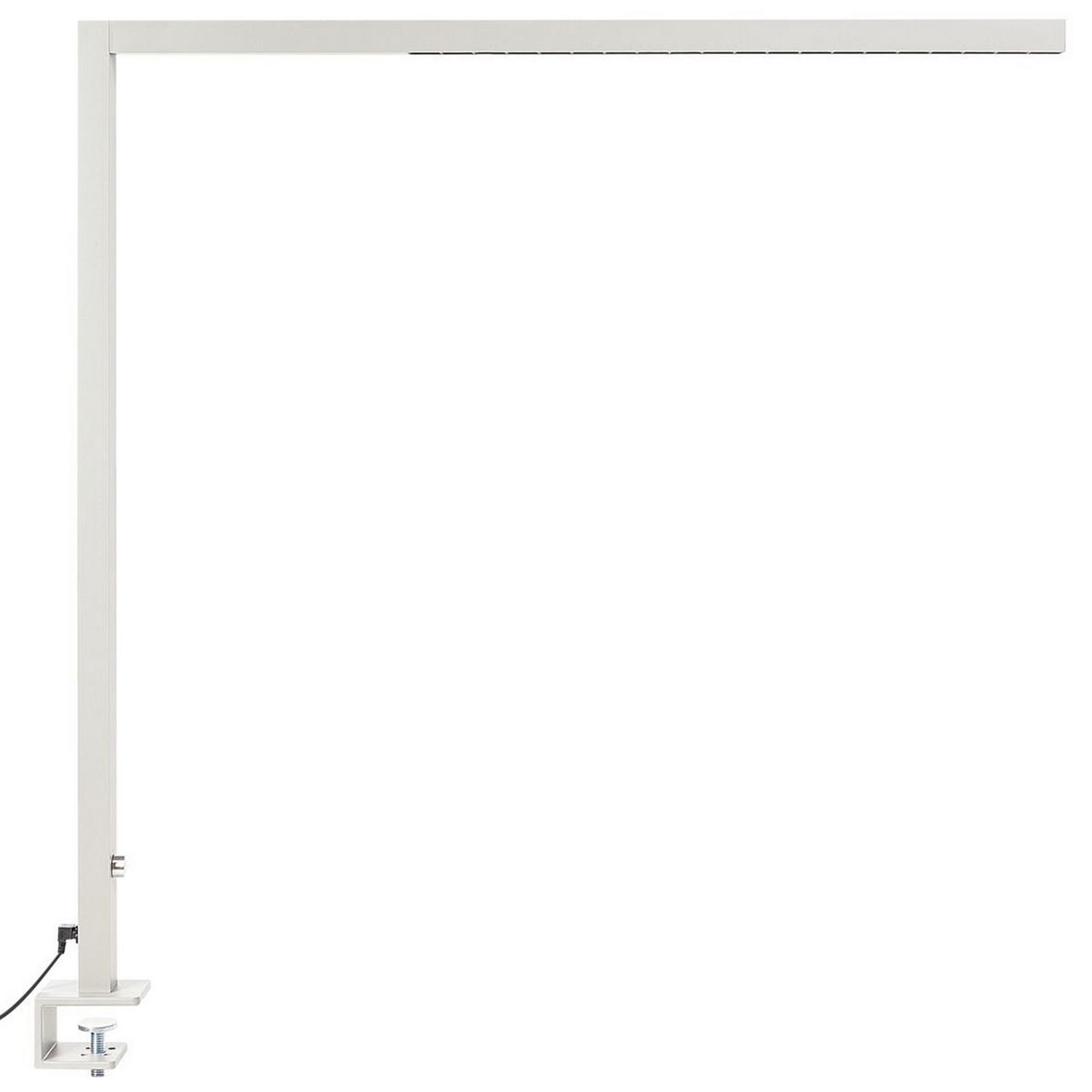 SCHREIBTISCHLAMPE Volans 4/121/120 cm - Silberfarben, Metall (4/121/120cm) - Beliani