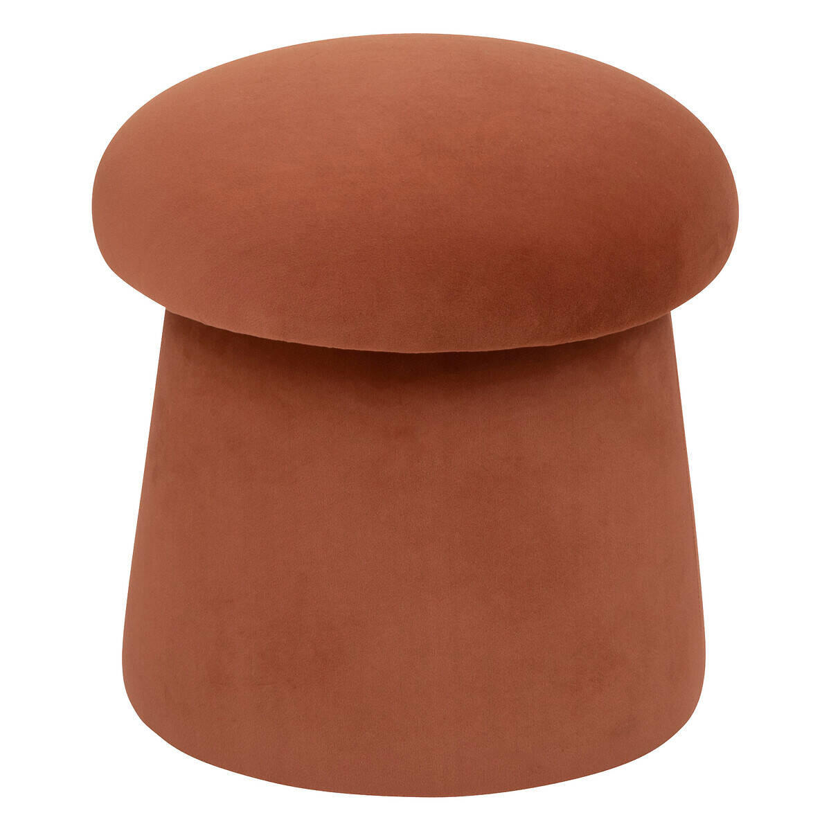HOCKER Noa Ø 37 cm - Terracotta, Textil (37/40/37cm) - Atmosphera Createur d´interieur