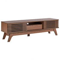 TV OMARICA temno rjava DETROIT 35/149/44 cm - temno rjava, leseni material (149/44/35cm) - Beliani