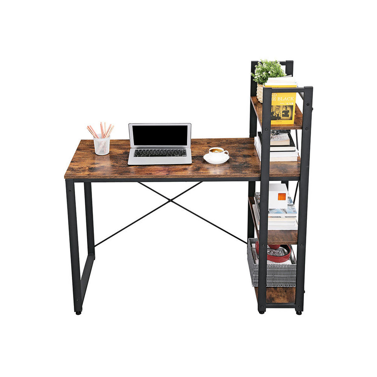 SCHREIBTISCH COMPUTERTISCH - Braun, Holzwerkstoff (120/60/120cm) - Hansiro