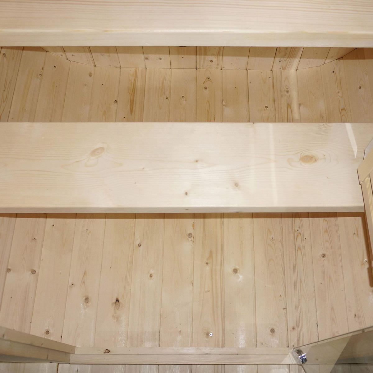 FASSSAUNA Nolvik S inkl. Zubehör-Set - Naturfarben, Holz (128/194/120cm) - Artsauna