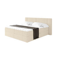 BOXBETT mit Matratze H4 - EVON - 140x200 cm Beige - Champagner, Holzwerkstoff (140/200cm) - ALTDECOR