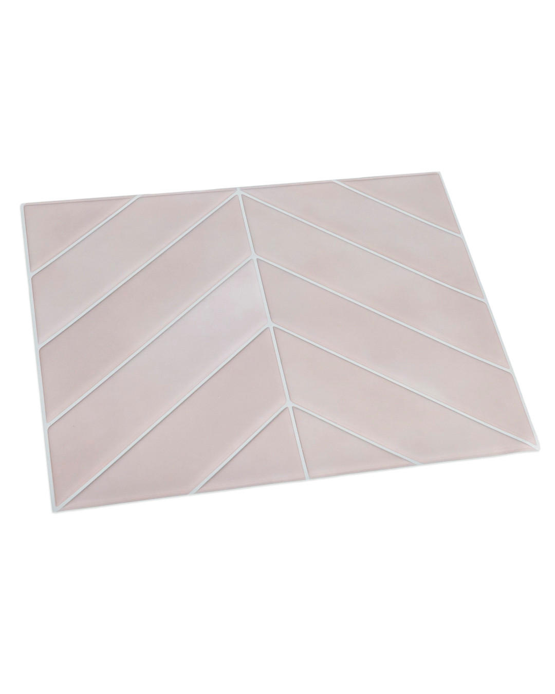 FLIESENAUFKLEBER 1 Stück 29 x 22,8 cm Selbstklebende Fliesen - Mela Rosa - Rosa, Kunststoff (22.8/0.12/29cm) - Mazovia