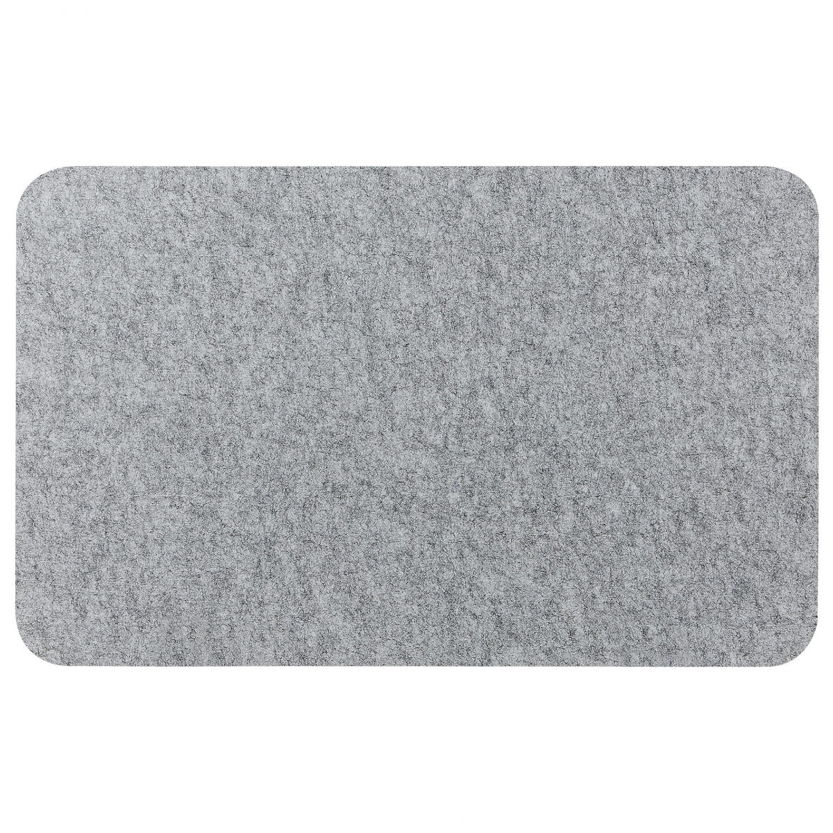SCHREIBTISCHTRENNWAND 80 x 50 cm Hellgrau Split - Grau, Textil (80/50/1cm) - Beliani