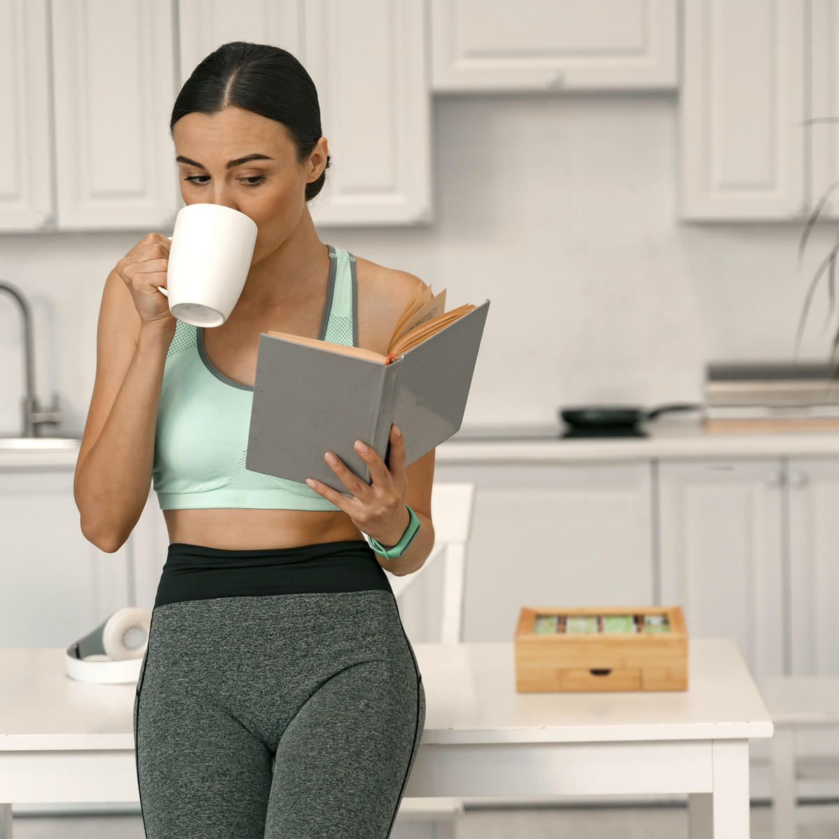 TEEBOX - Hellbraun, Holz/Kunststoff (33/11/20cm) - Relaxdays