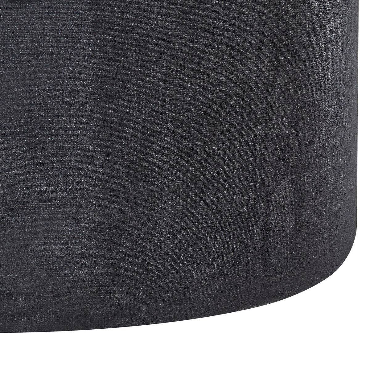 POUF Doris 35-30/35-30/44-36 cm - Schwarz, Textil (35/36/35cm) - Beliani