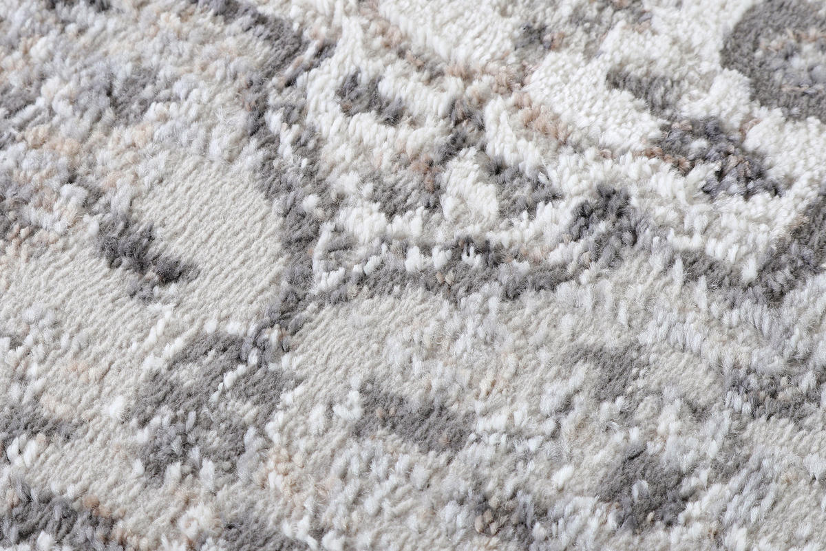 TEPPICH VALLEY Grau Rund 240/240 cm - Grau, Textil (240/240cm) - Tapiso