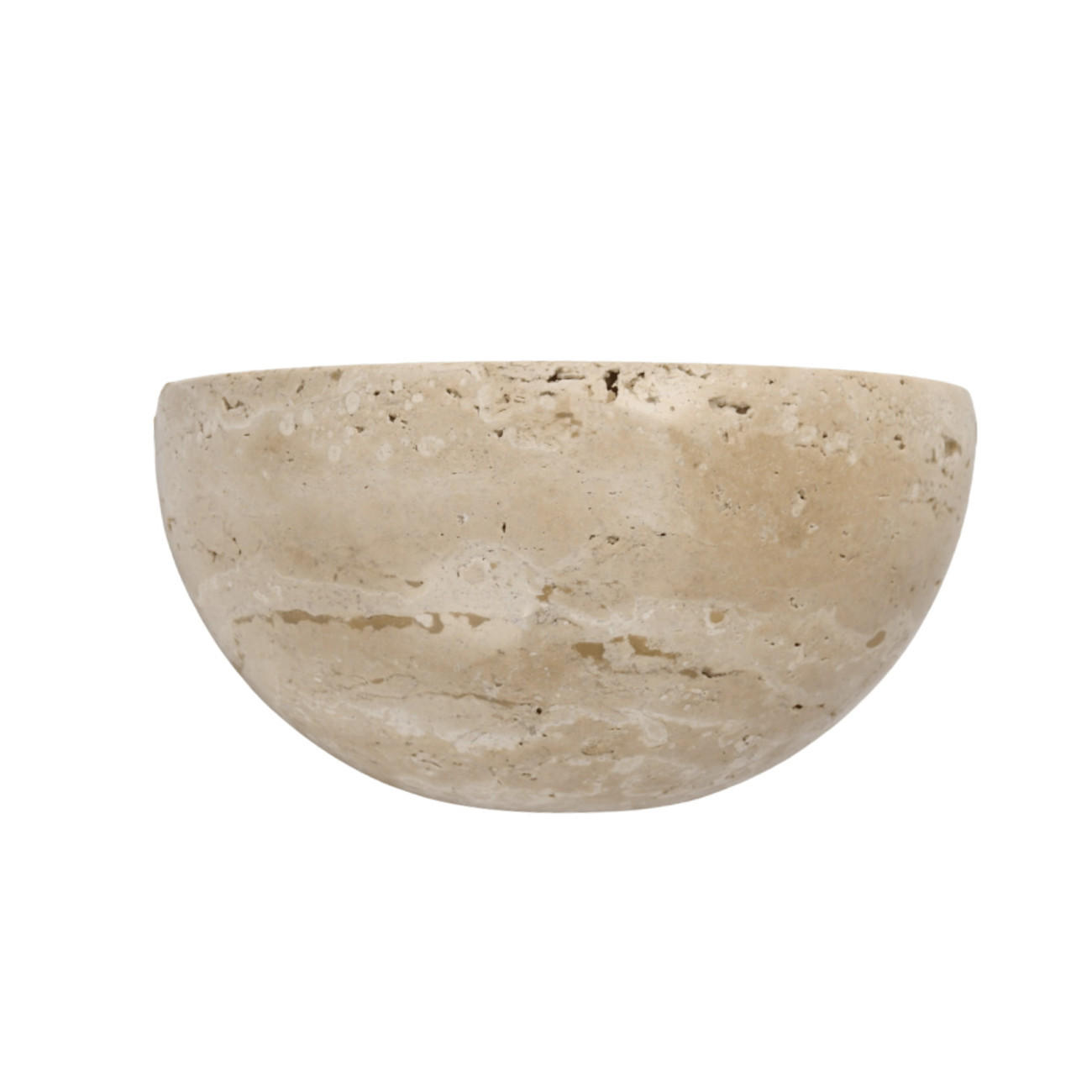 WANDLEUCHTE Sève, Beige, 7.2cm - Beige, Stein (15/7.2/7cm) - KOSILUM