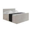 BOXSPRINGBETT mit Matratze H3|H4 und Lattenrost - TOLO-Z KING 180x200 Cord - Creme - Creme, Holzwerkstoff (180/200cm) - ALTDECOR