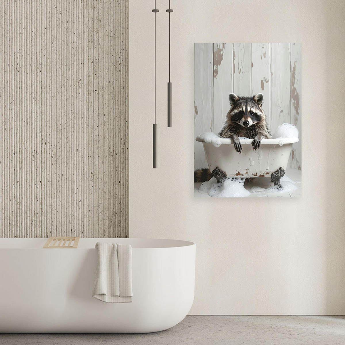 LEINWANDBILD Tiere 40x60cm - Weiß, Textil (40/60cm) - Feeby