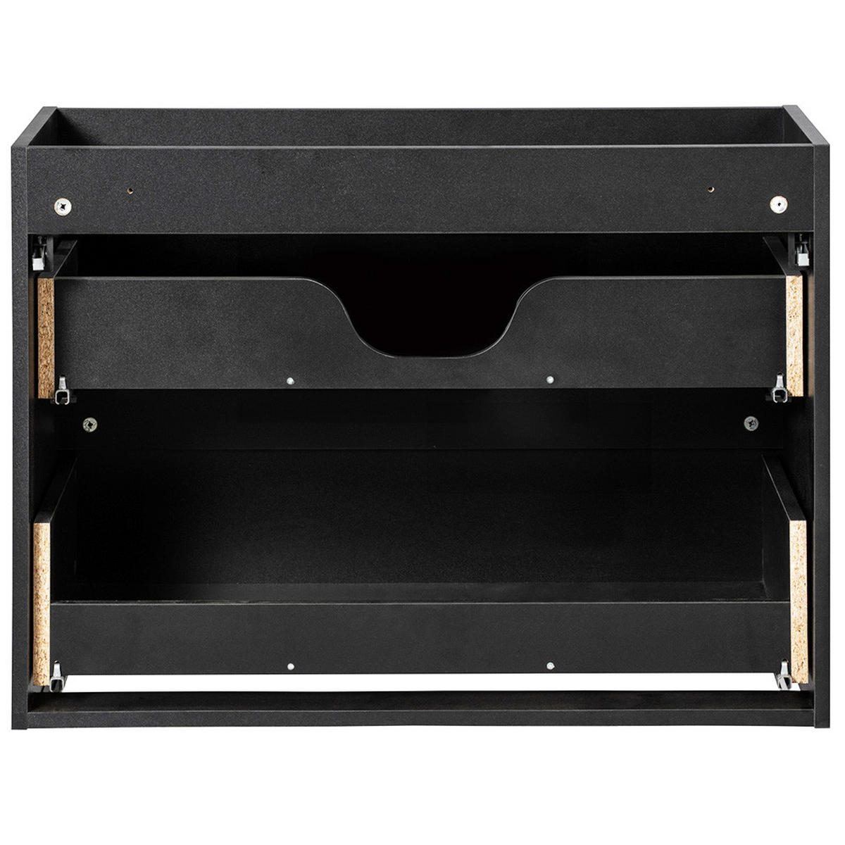 WASCHTISCH Newport-56 - Schwarz, Holzwerkstoff (80/71/40cm) - Lomado