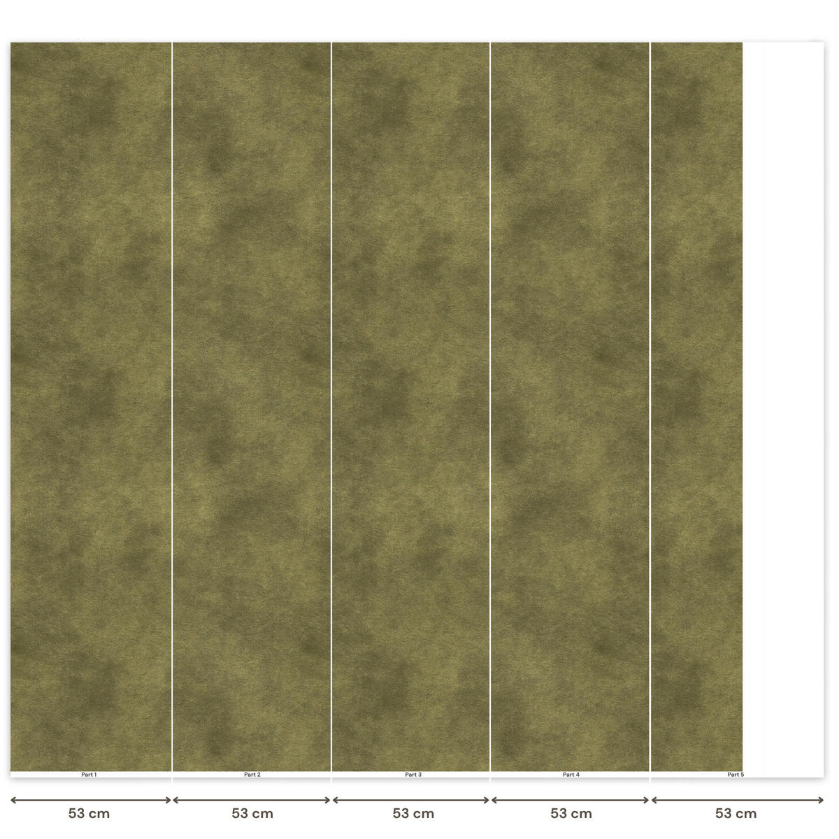 TAPETE - Textur - Abstrakt - Grün - 220x240 cm - Olivgrün, Papier (220/240cm) - OnlyWow