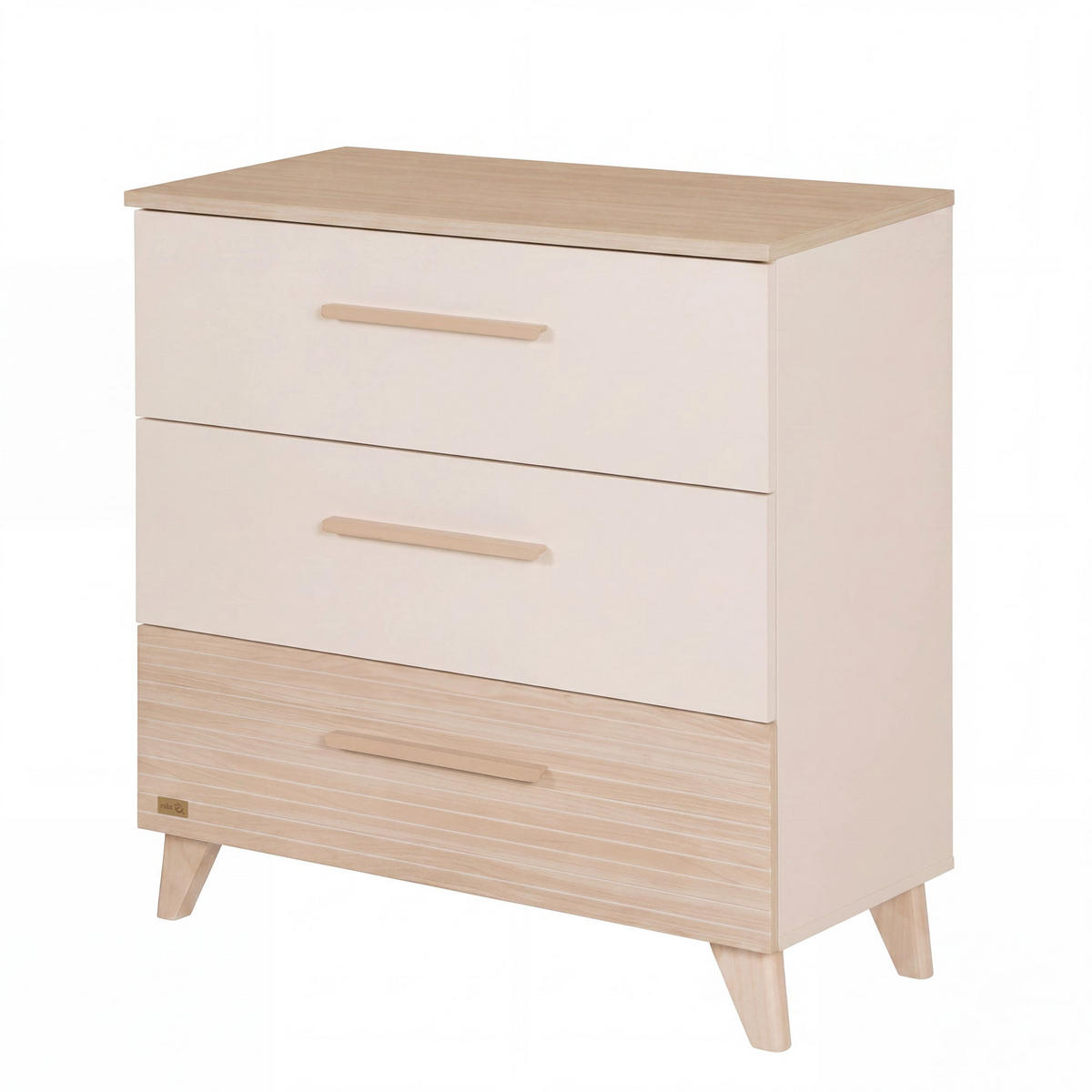 BABYMÖBEL-SET Sidney 2-teilig - Kaschmir/Eichefarben, Holz/Holzwerkstoff (143/98.5/76cm) - Roba