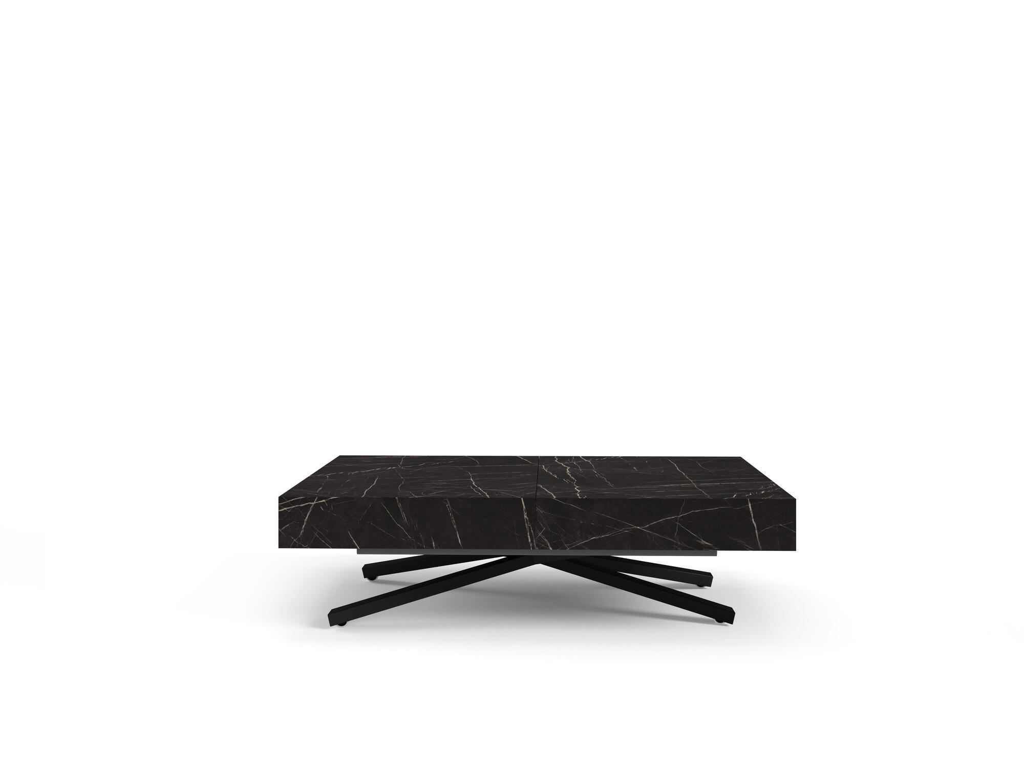 Furnlux Couchtisch Schwarz 80x80x200 cm