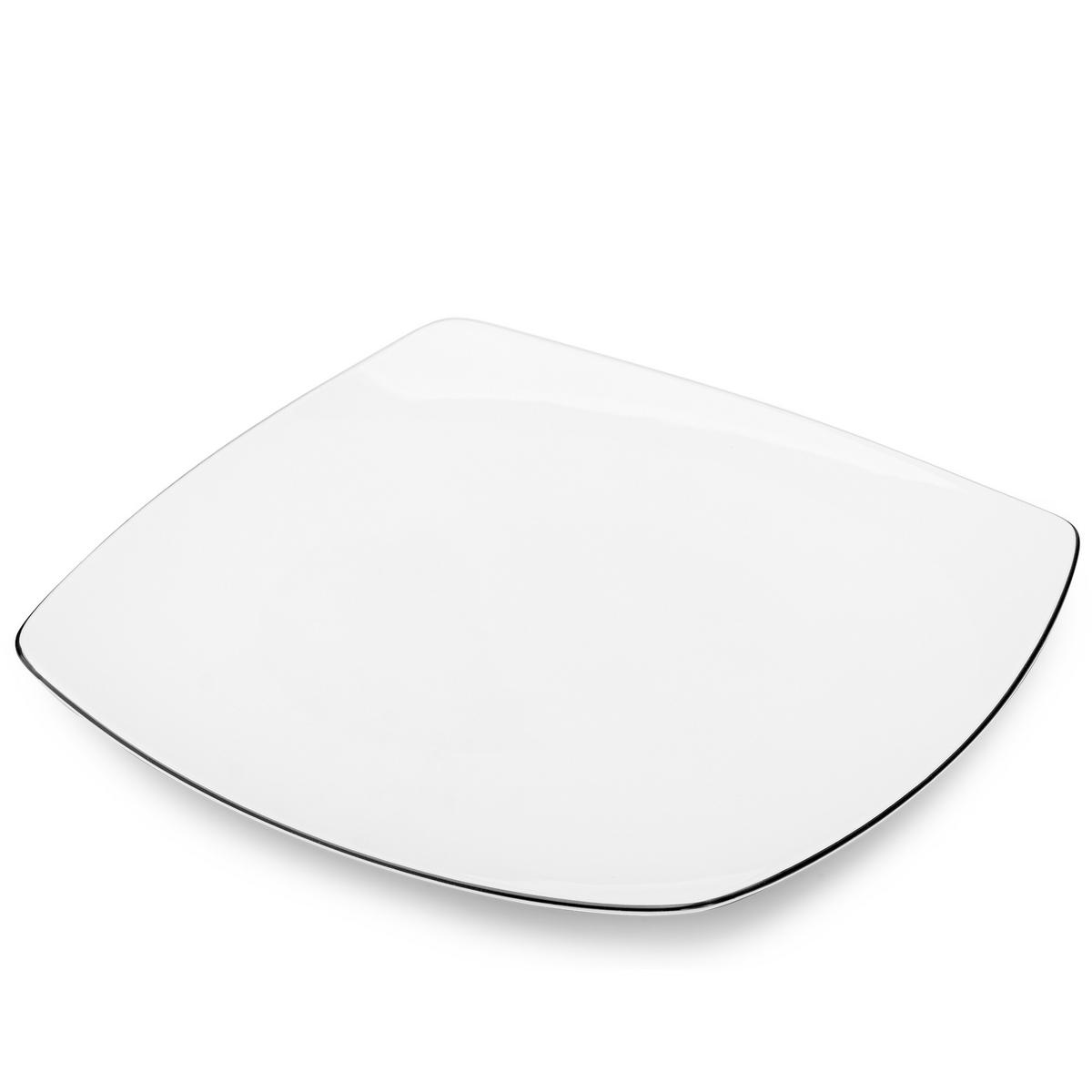 SPEISETELLER CARLINA 6-tlg - Weiß, Keramik (25.5cm) - KONSIMO®